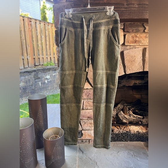 Venti6 Olive Green Moto Women's Jogger Pants S/M - Picture 3 of 7